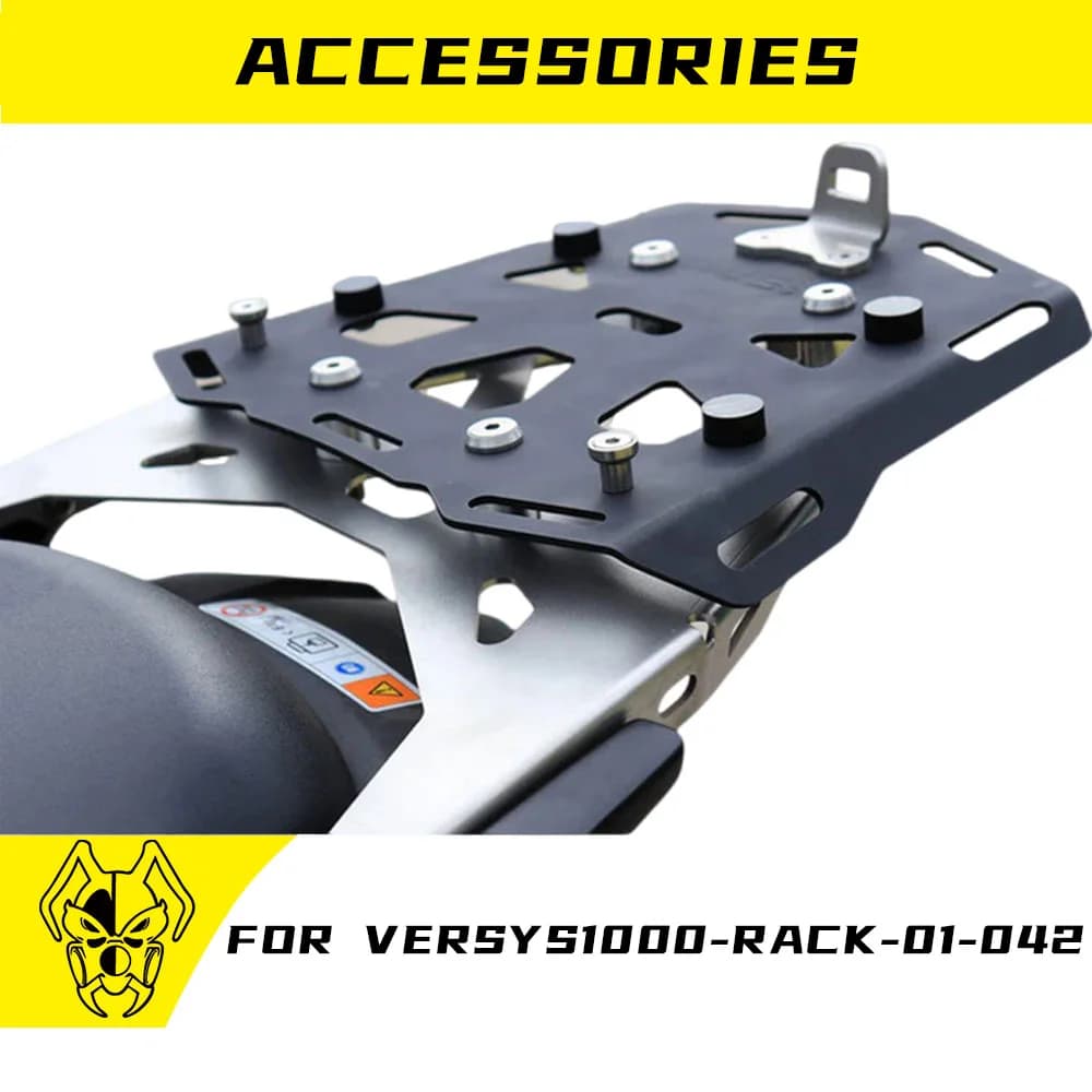 MTKRACING Staffa per scatola superiore per KAWASAKI VERSYS 1000 2021-2024 Portapacchi posteriore Supporto per fissaggio scatola posteriore Kit staffa per carico
