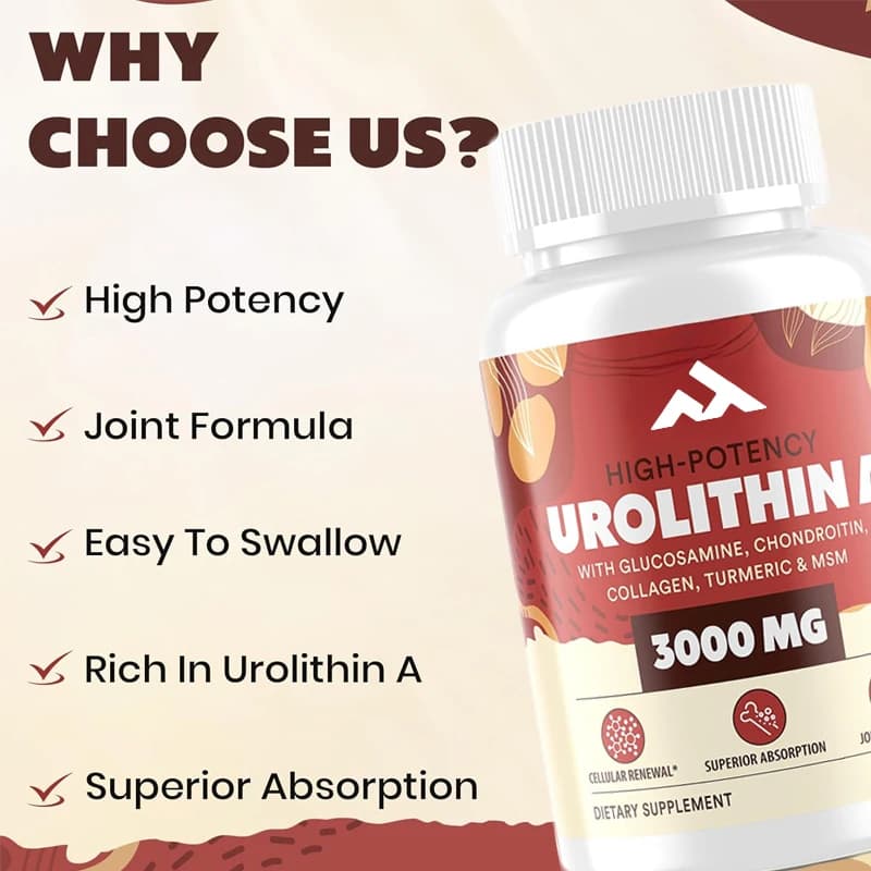 Integratore di urea 2000 mg contenente glucosamina, solfato di condroitin, collagene e curcuma migliora l'assorbimento con 60 capsule