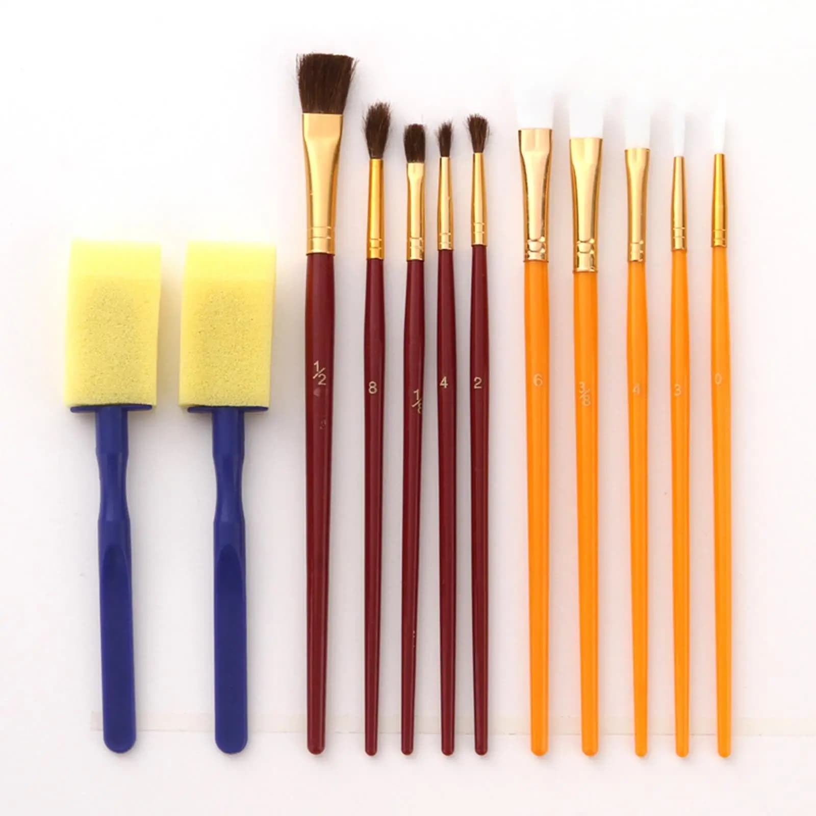 50 Pieces Painting Brushes Set Paintbrushes for Acrylic Oil Painting Beginners and Professionals