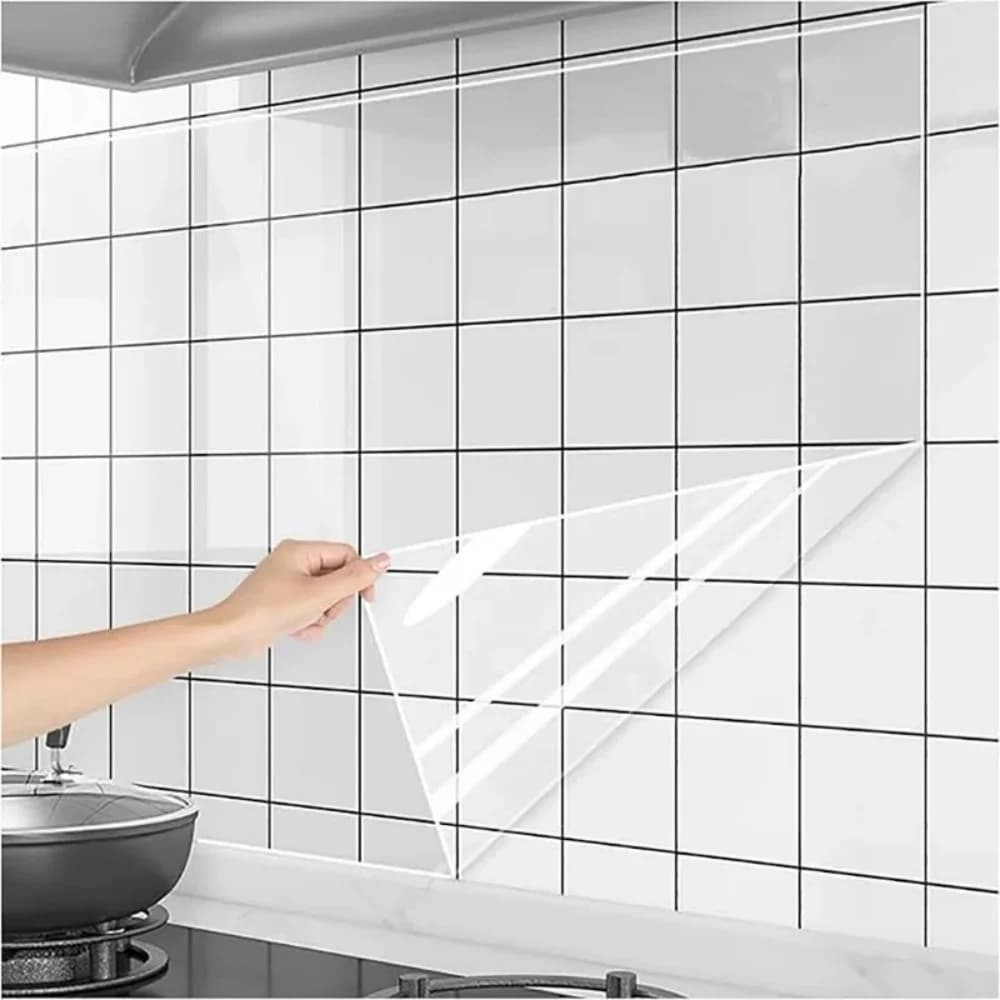 Electrostatic Adsorption Self-adhesive Wallpaper Transparent Wall Sofas Protective Film Furniture Protector Waterproof Wallpaper