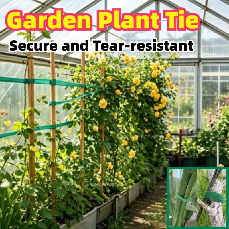 Self-adhesive Plant Hoop Tomato Tied Gardening Tools and Planting Supplies Green Flexible Bendy Garden Support Wire Cable Tie