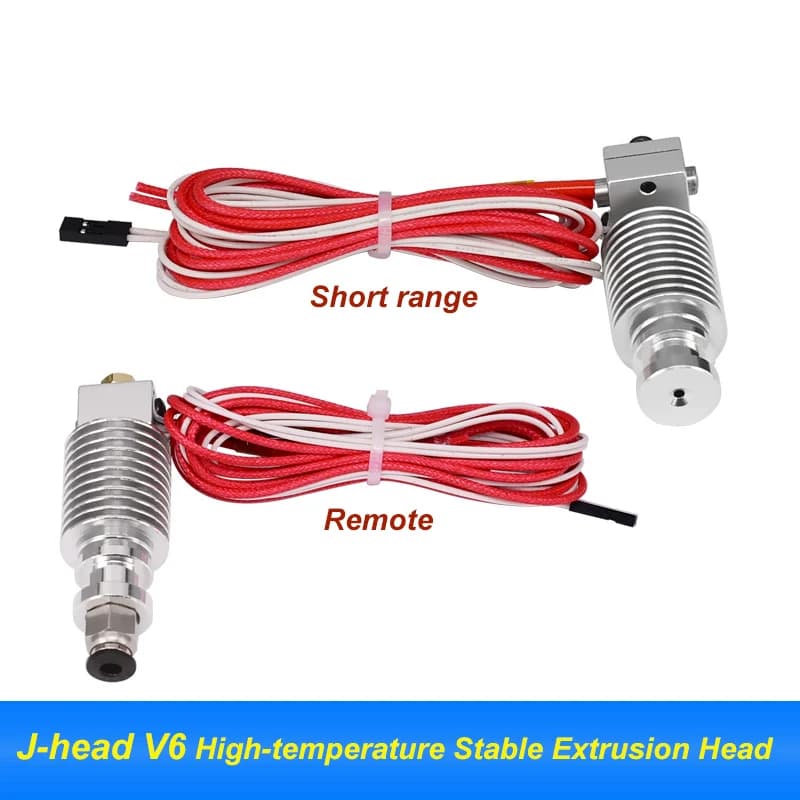 E3D-V6, 3D printer nozzle E3D V6, heated head for 1,75/3 mm ABS and PLA filaments, 3D printer accessories