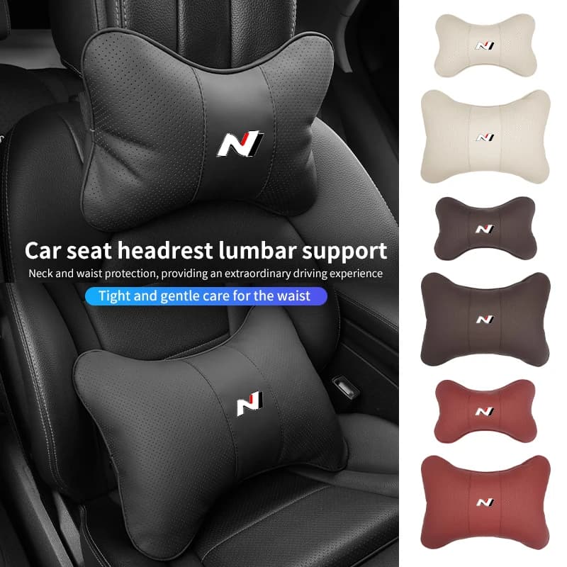 Per Hyundai seggiolino auto schienale testa collo cuscino poggiatesta supporto lombare N LINE i30 i20 Sonata Accent Tucson Elantra Azera