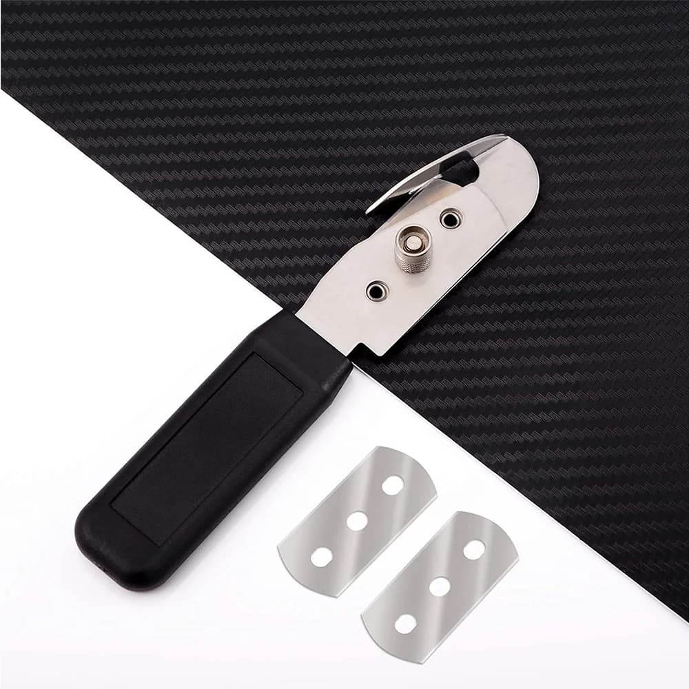 EHDIS Involucri in vinile per auto Coltello da taglio per pellicola Taglierina a doppia/singola testa con 10 pezzi Taglierina per carta adesiva per tinta per finestra con lama in acciaio inossidabile