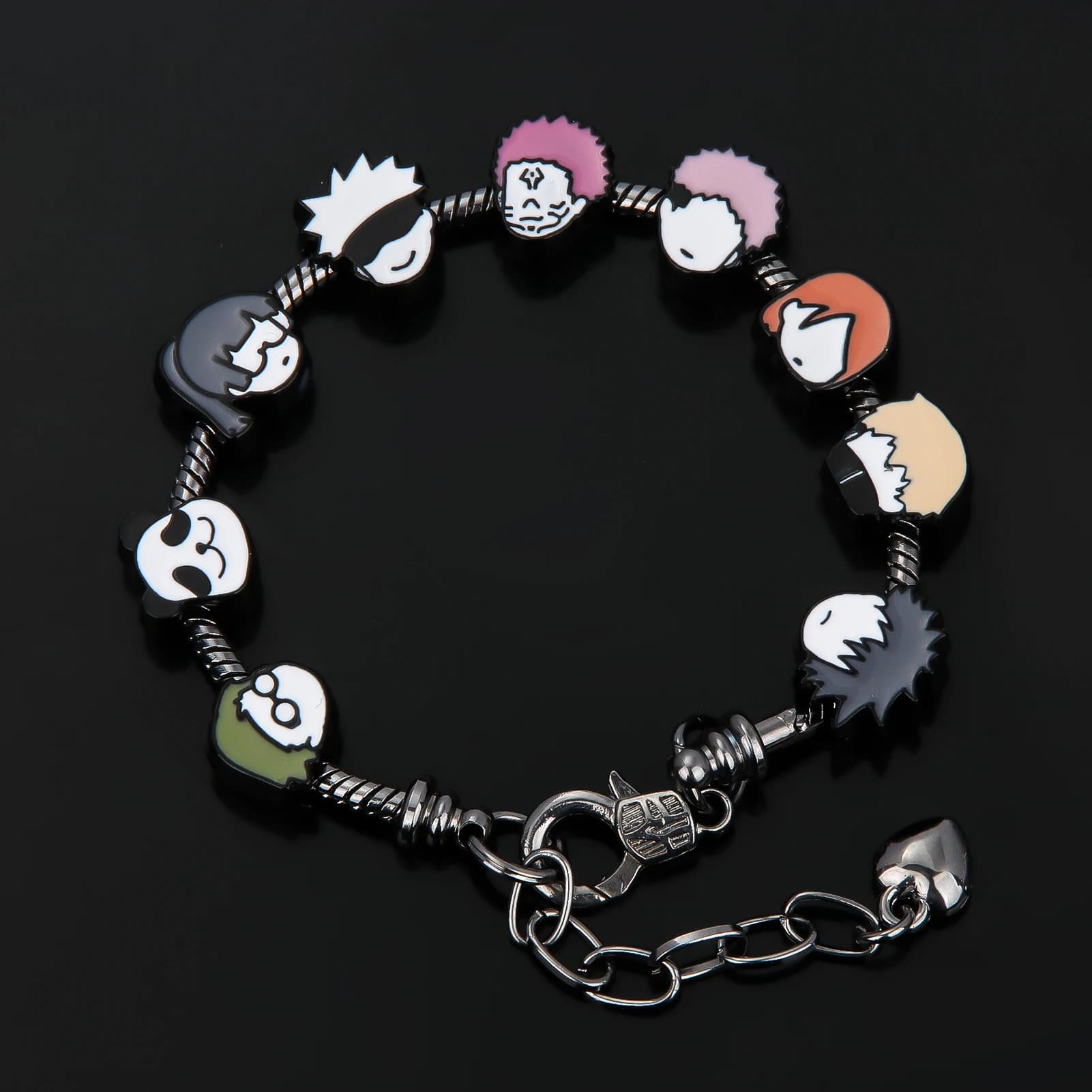 Anime Jujutsu Kaisen Charms Bracelet Itadori Yuji Fushiguro Megumi Satoru Gojo Pendant Bangle Bracelets for Men Jewelry Gift