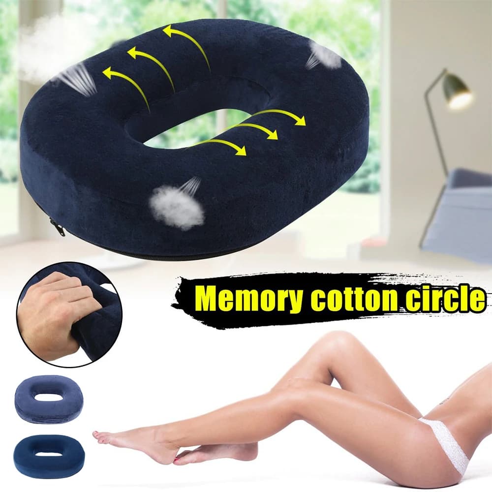 Cuscino del sedile Anti emorroidi cuscino per ciambella traspirante multifunzione cuscino per correzione della postura cuscino per decompressione forniture per ufficio