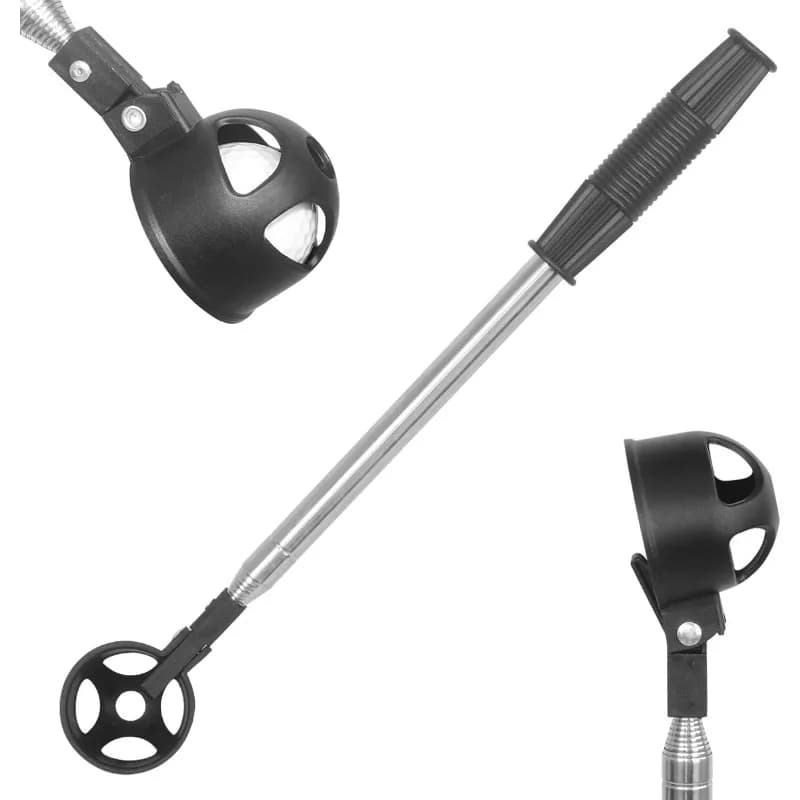 Premium Telescopic Golf Ball Retriever Auto Lock Design Stainless Steel Pole Non Slip Grip For Fetch Balls In Water Pond