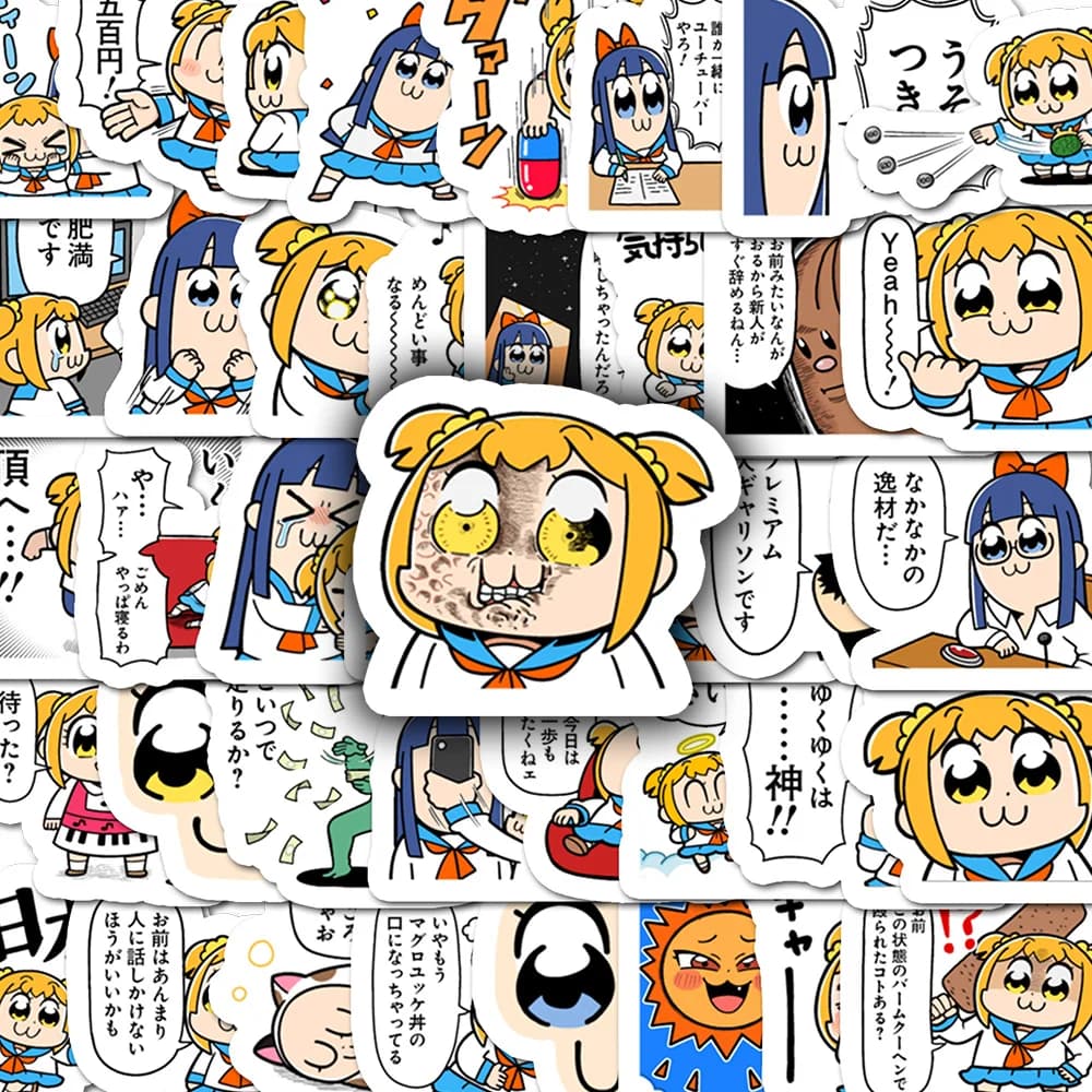 40 pezzi simpatico cartone animato POP TEAM adesivi EPIC per laptop bottiglia d'acqua bagagli notebook impermeabile graffiti vinile decalcomanie del telefono