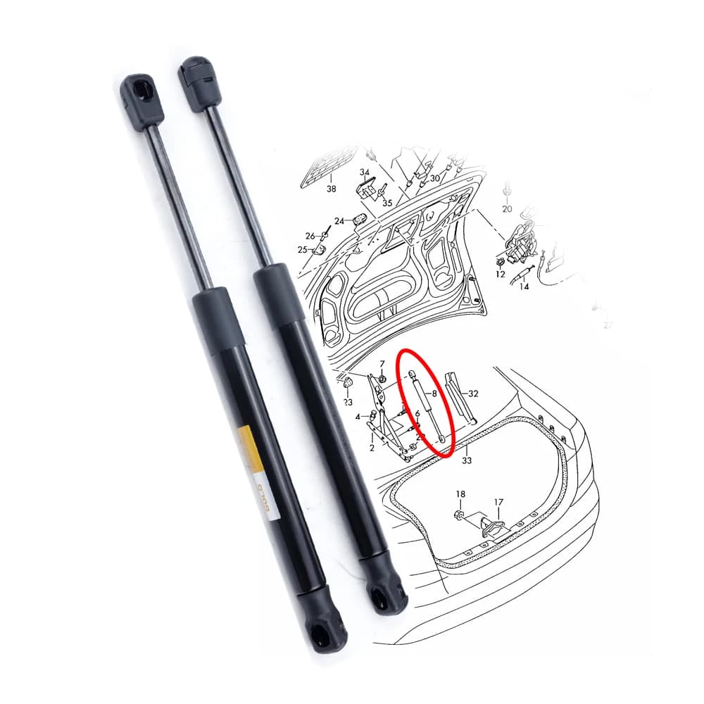 2 pz Molla A Gas del Bagagliaio Dell'automobile Per AUDI A6 C6 4F2 4F5827552 Portellone Puntone Asta di Supporto Accessori Auto