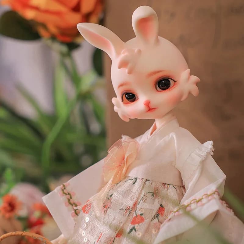 Tsuk Doll BJD 1/6 FenJian Body Cute Bunny Wears A Short A-Skirt with Wide Sleeves High Quality Doll Surprise Gift for S