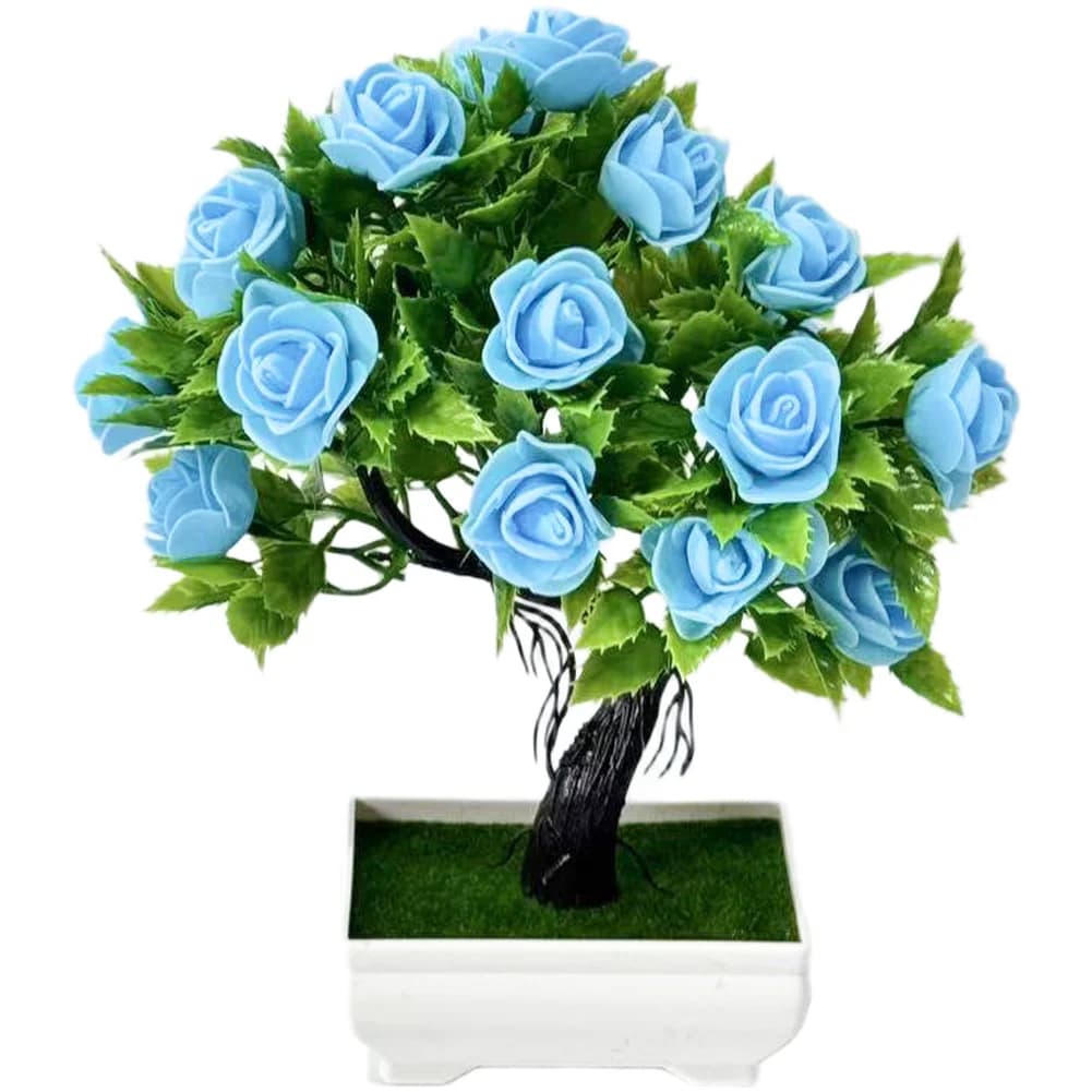 Artificial Foam Rose Plant in Container for Indoor Decor Wedding Table Centerpiece Photography Studio Styling Use