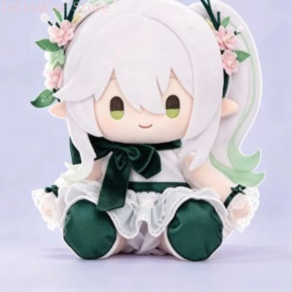 Genshin Impact Nahida Anime Sitting Plush Doll Cosplay Dress Up Toy Kawaii Cotton Figure Mascot Ornament Birthday Gift Christmas