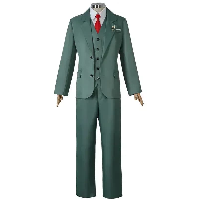 Costume cosplay anime, uniforme da uomo con cravatta e camicia bianca