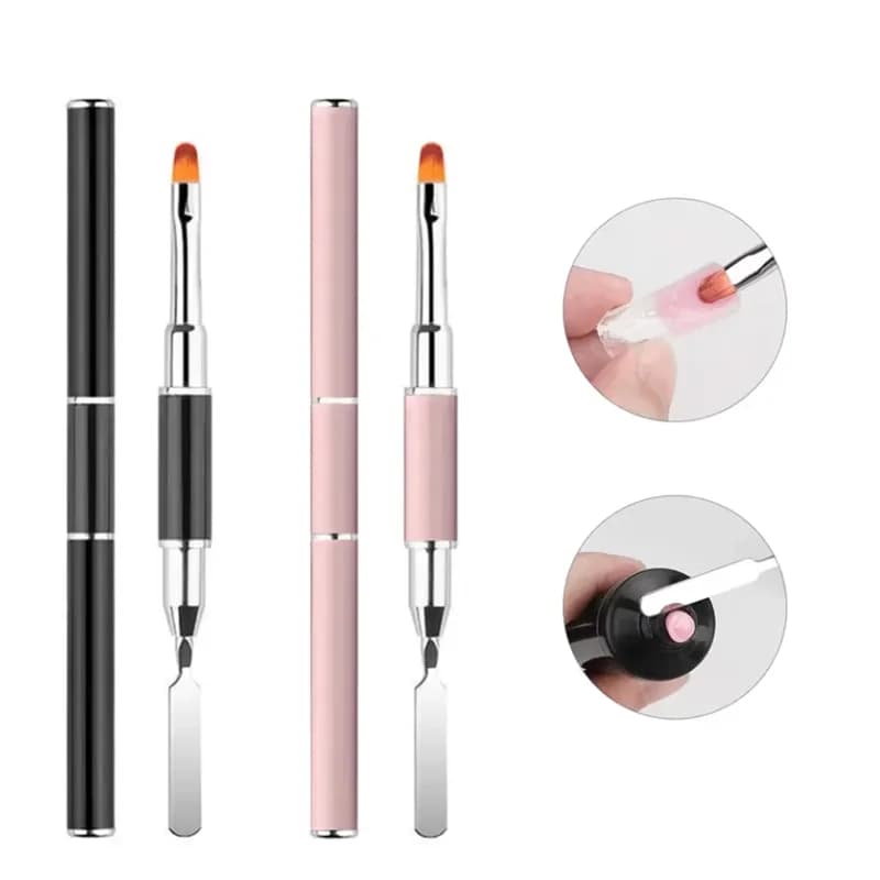 New brush and gel collector nail brush design 2 in 1 and brush Nail brush tool for nail gel extension gel for acrylic nails