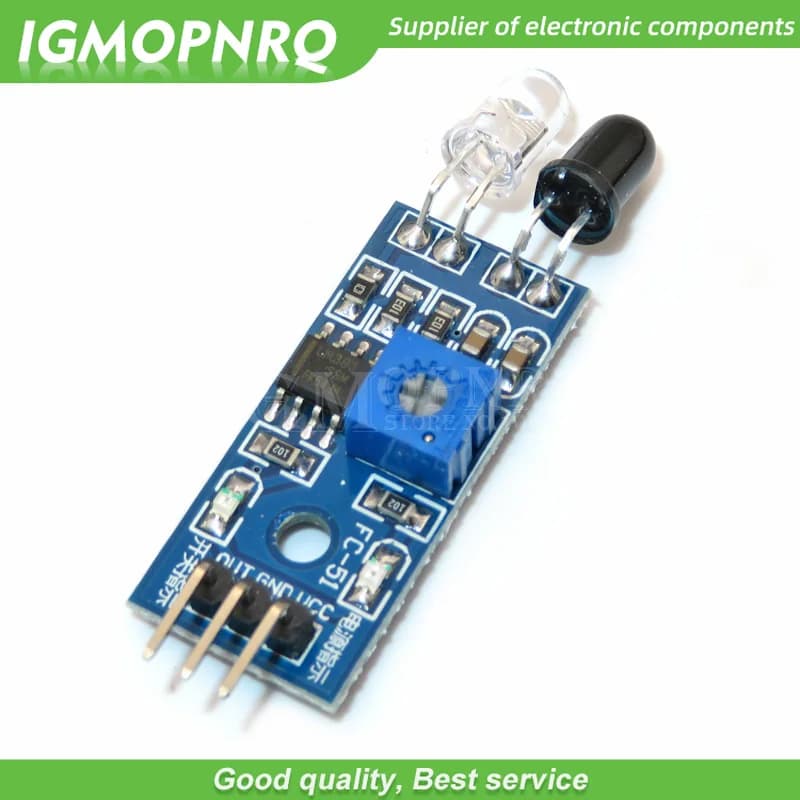 10pcs Smart Car Robot riflettente fotoelettrico 3pin IR modulo sensore di prevenzione degli ostacoli a infrarossi