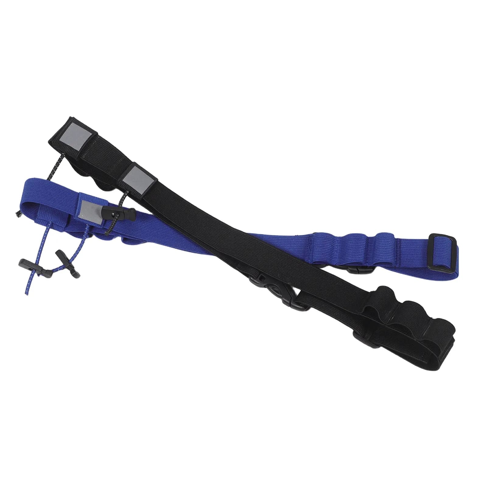 2 Pieces Adjustable Elastic Marathon Race Belt with 6 Reflective Rings for Safety during Race, Cycling and Gare on Paths