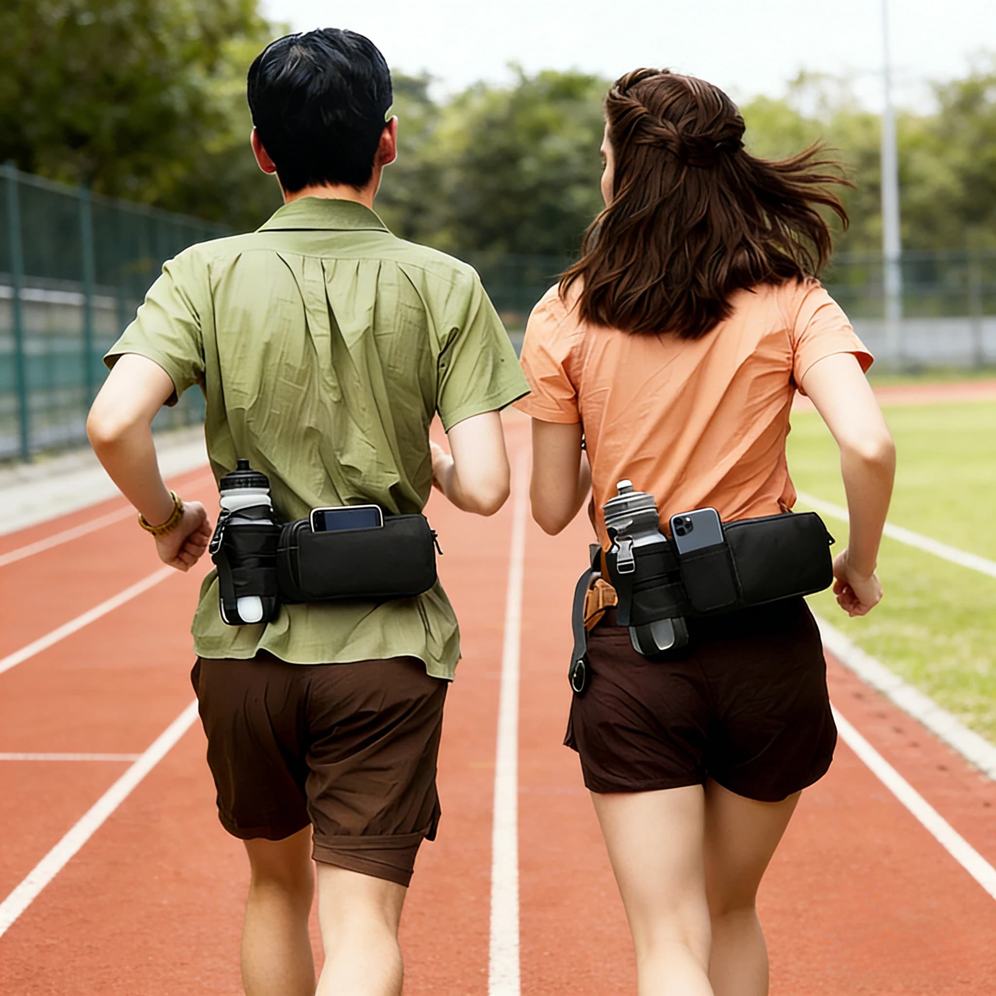 Sports Waist Bag - Waist Waist Bag - Running Belt Multifunction Hydro-Repellent Adherent for Marathon