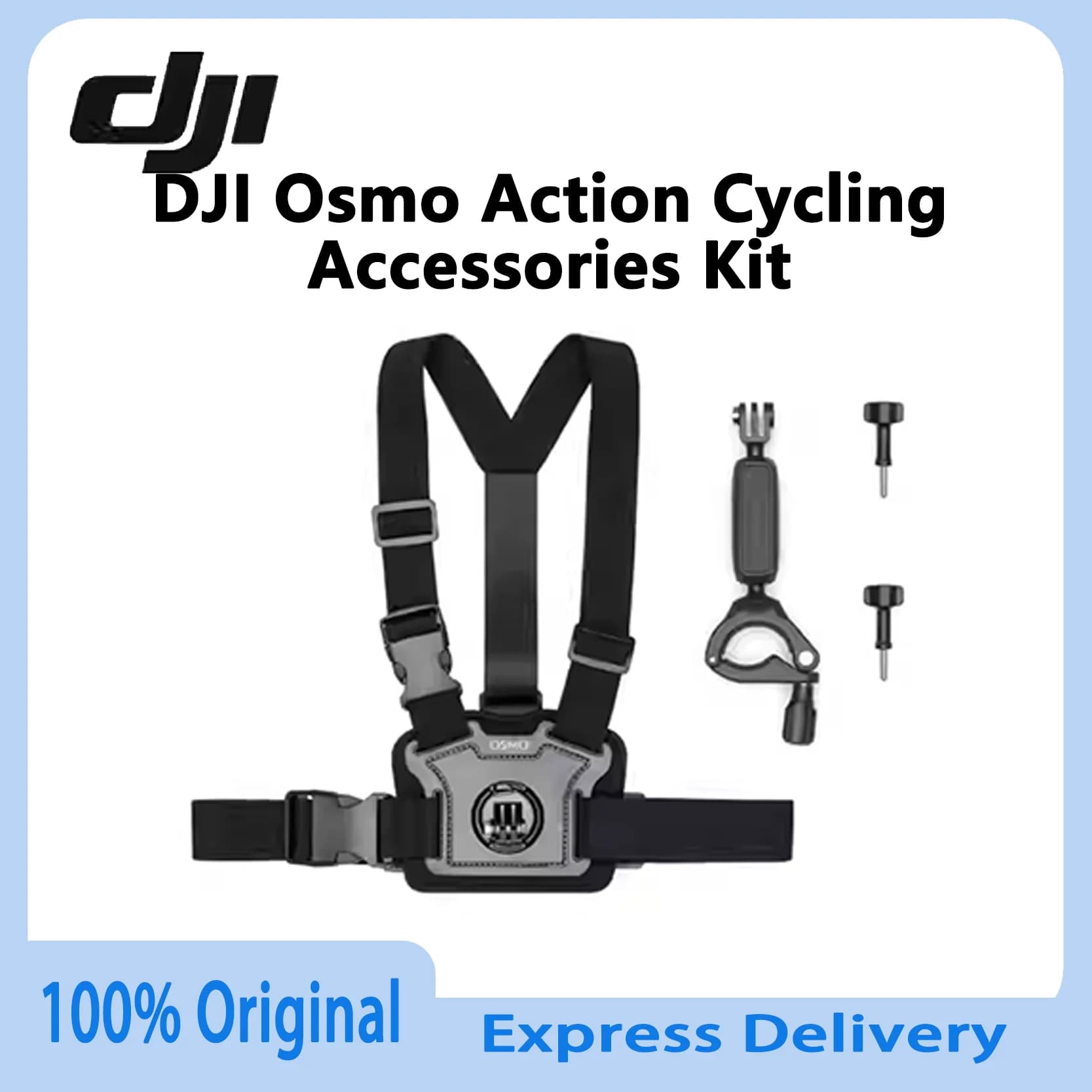 Bike accessories DJI Osmo Action, comfortable to wear, adjustable angle for DJI Osmo Action 5 Pro, Osmo 360 camera