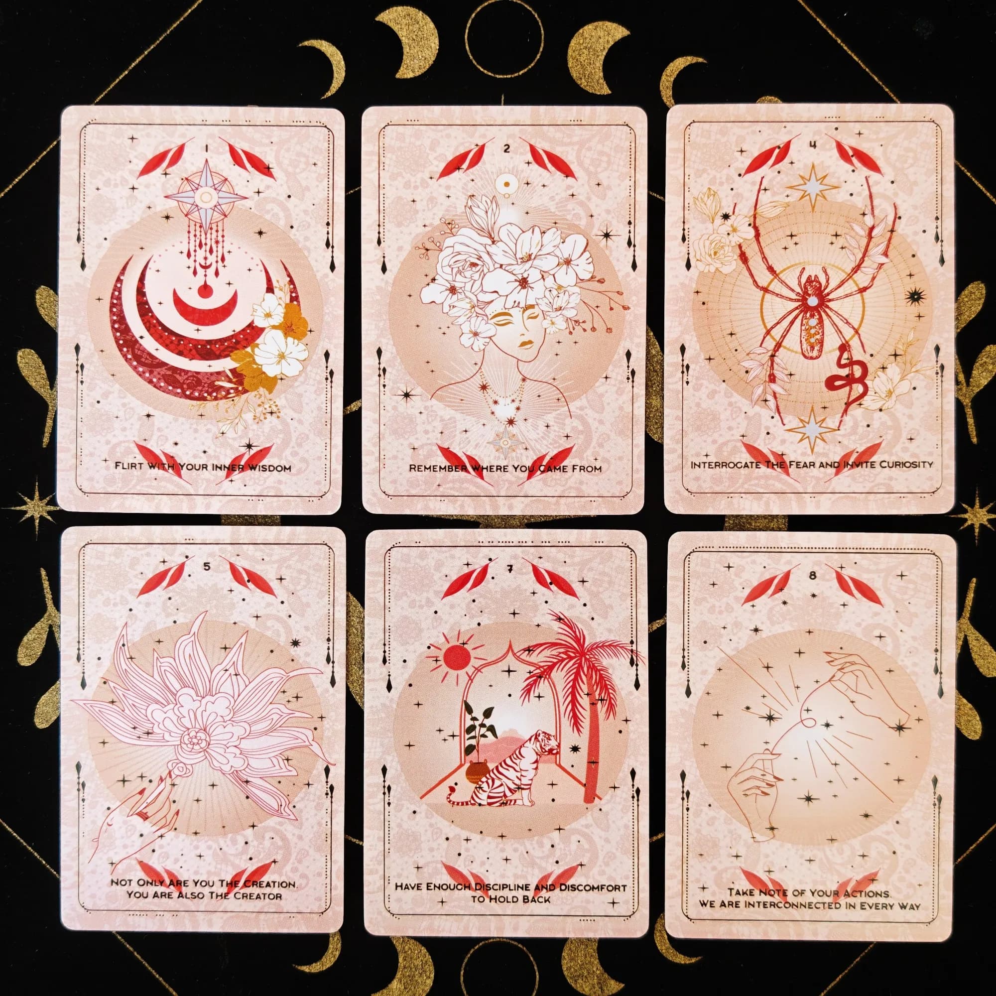 Fortune Telling Tarot Cards The Destiny Oracle Lace Tarot Divination Tools Standard Tarot Decks for Board Game Fate Divination