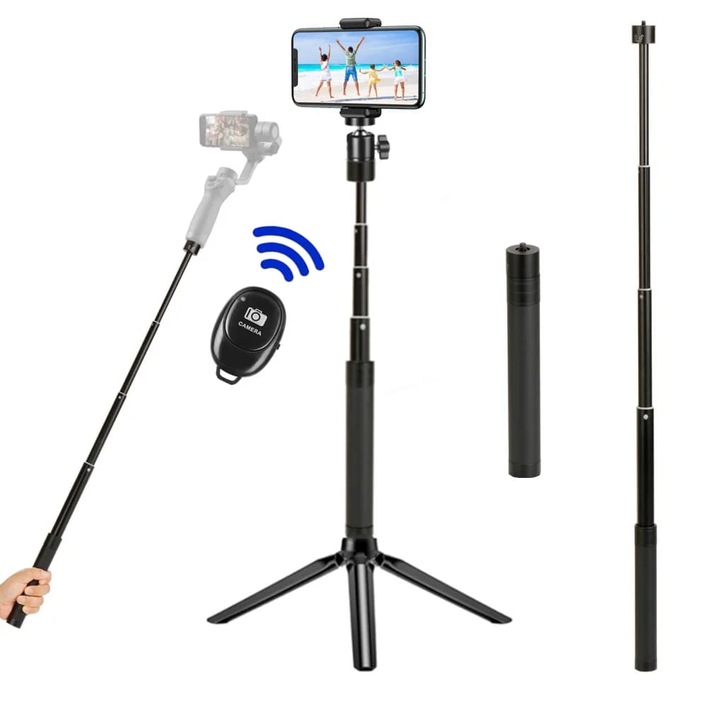 Estensione monopiede asta asta Selfie Stick treppiede per Dji Om 5 Osmo Mobile 5 4 Gimbal Camera FeiYu Zhiyun Smooth Moza accessori