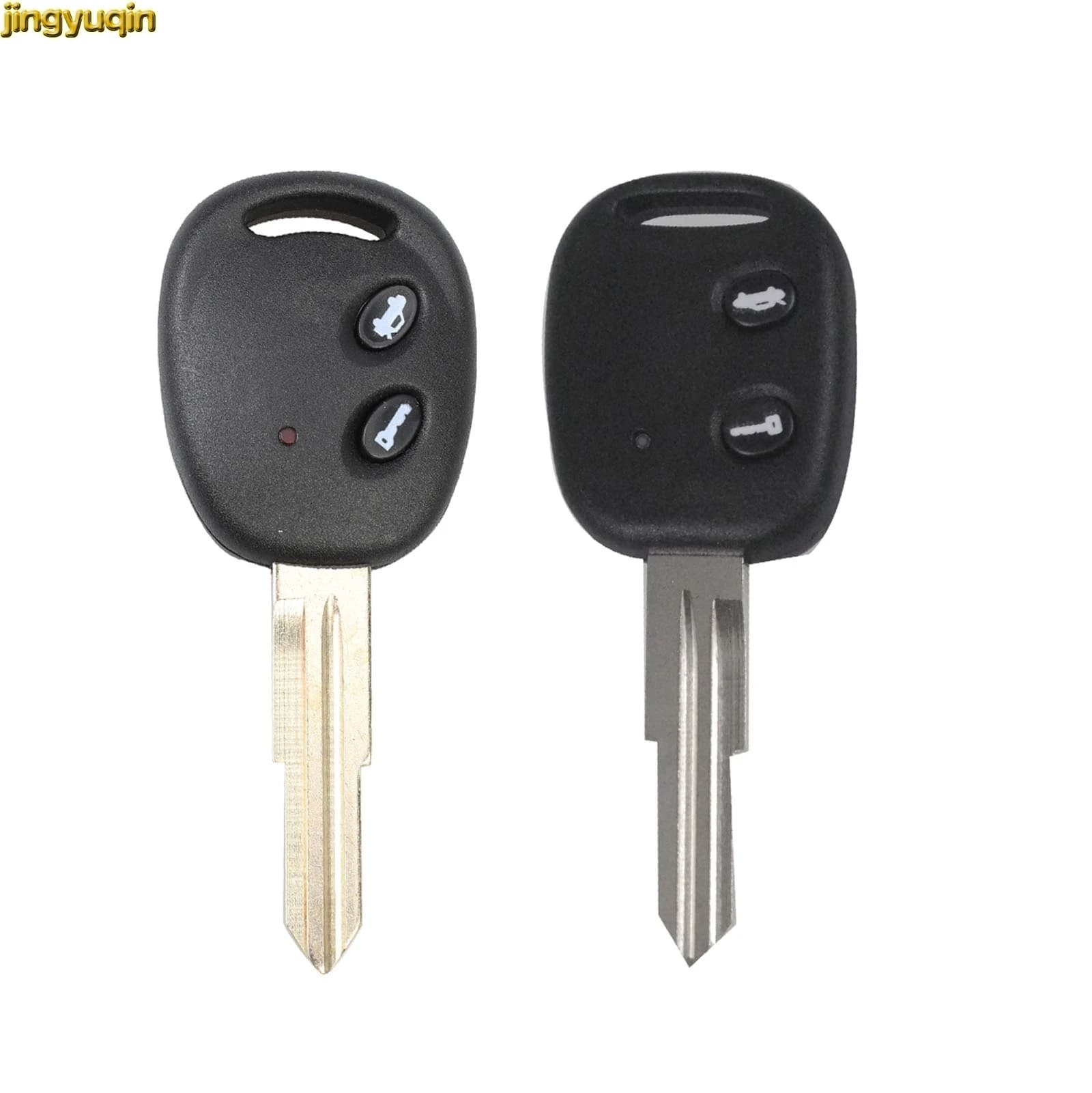 Jingyuqin Chiave a Distanza Dell'automobile Borsette per Chevrolet Lova Sail Epica Caso Chiave 2 Bottoni Uncut Lama in Ottone Chiave in Bianco Fob di Ricambio
