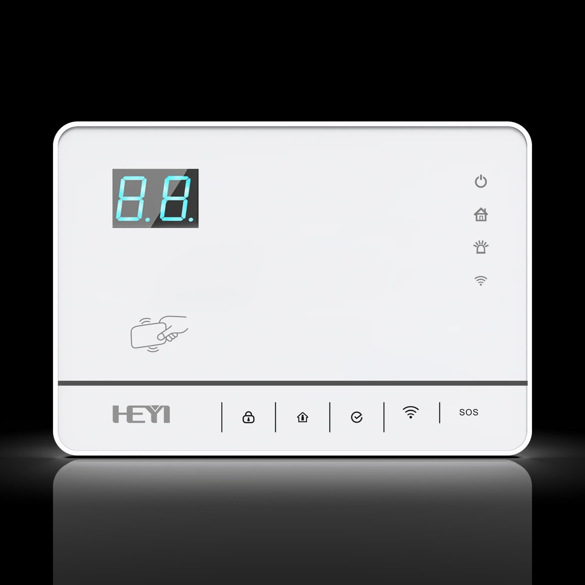 HEYI-W5 WiFi PSTN Sensore magnetico per porte e finestre wireless semplice ed efficace Allarme antifurto Sistema di allarme di sicurezza domestica