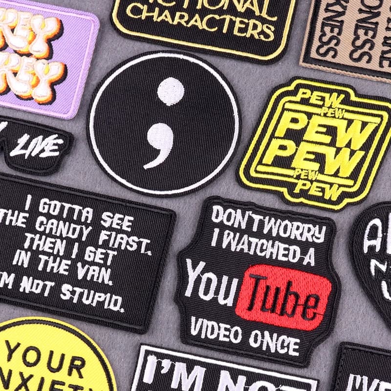 Toppe ricamate con slogan punk per abbigliamento Lettere Copywriting Toppe termoadesive per vestiti su jeans Adesivi per decorazioni per cappelli zaino