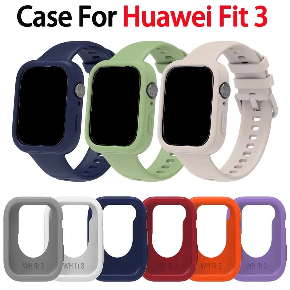 Per Huawei Watch Fit 3 Custodia per orologio Custodia protettiva in silicone morbido e leggero Sostituzione protezione smartwatch