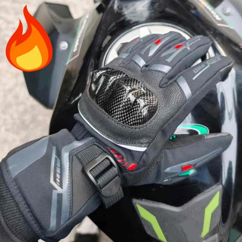 Guanti da Moto Invernali 2025 per Uomo e Donna, Impermeabili e Caldi, con Doppio Dito Touch Screen, per Motociclisti