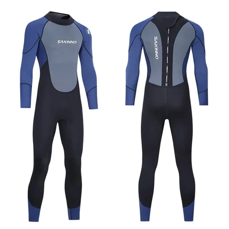 Men's Single Piece Sub Mute 2mm 3mm Thermal Insulation Solar Protection Swimwear Long Sleeve Nuoto Surf Snorkeling Muta