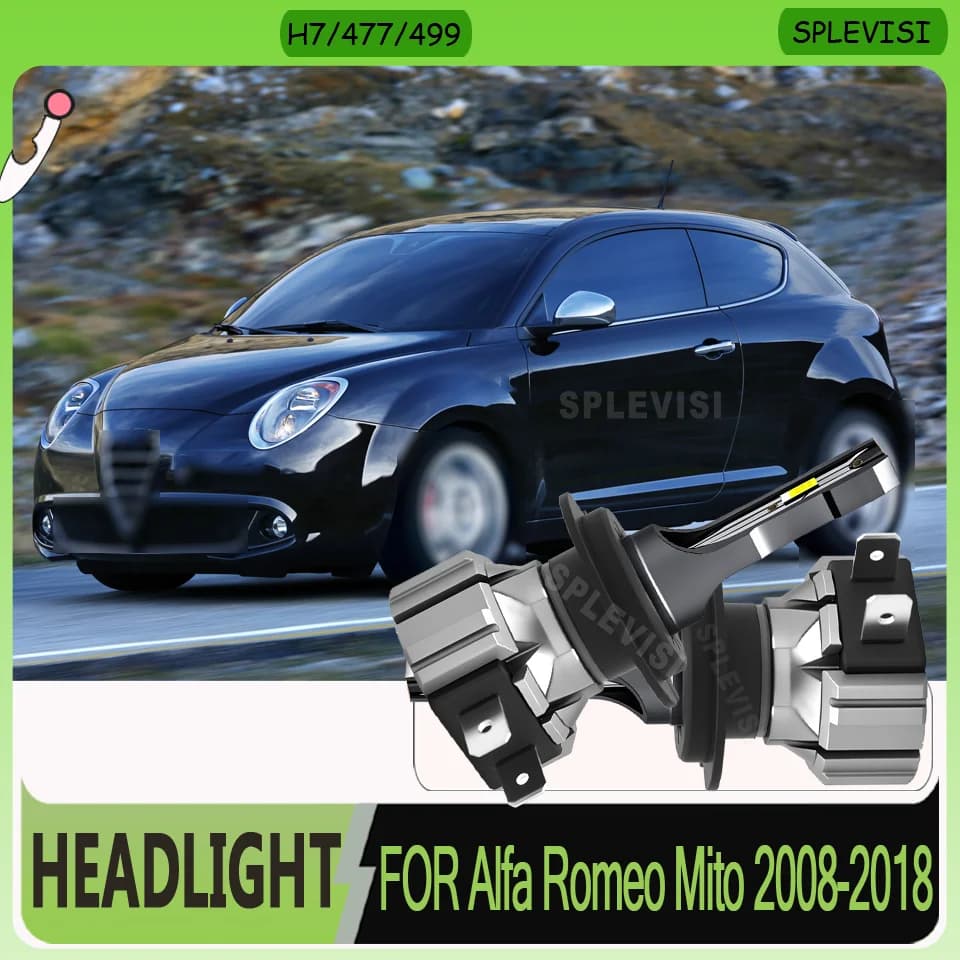 Faro LED h7/477 durevole a prova di polvere di lunga durata per Alfa Romeo Mito 2008 2009 2010 2011 2012 2013 2014 2015 2016 2017 2018