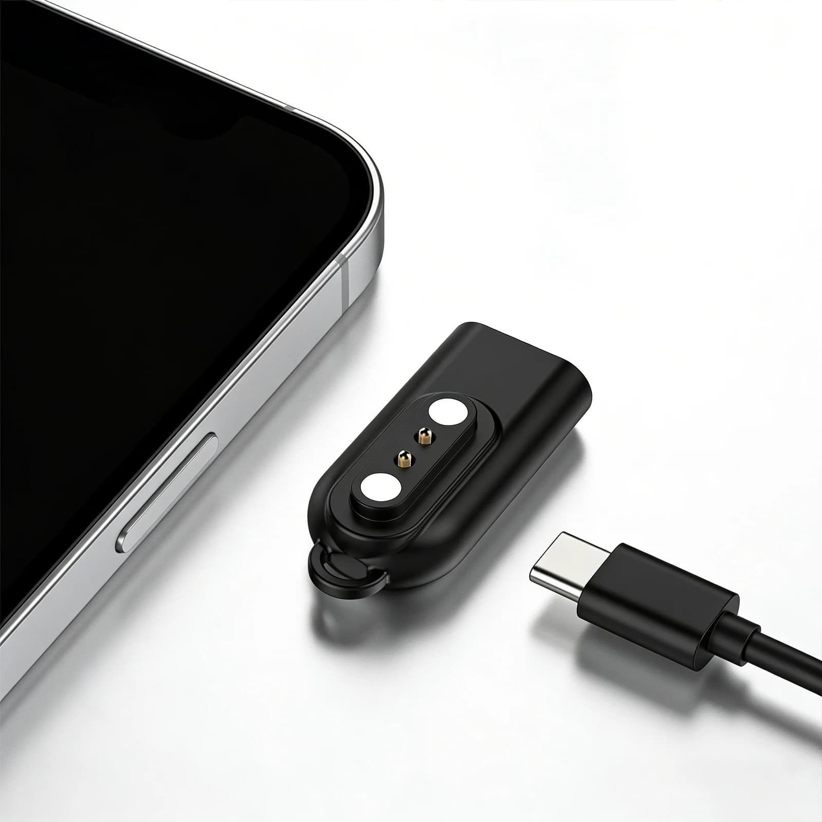 Type-C USB Cable Charging Converter for Blackview R3 Willful IP68 SW021 Watch USB Charge Plugs with Lanyard Hole Lightweight