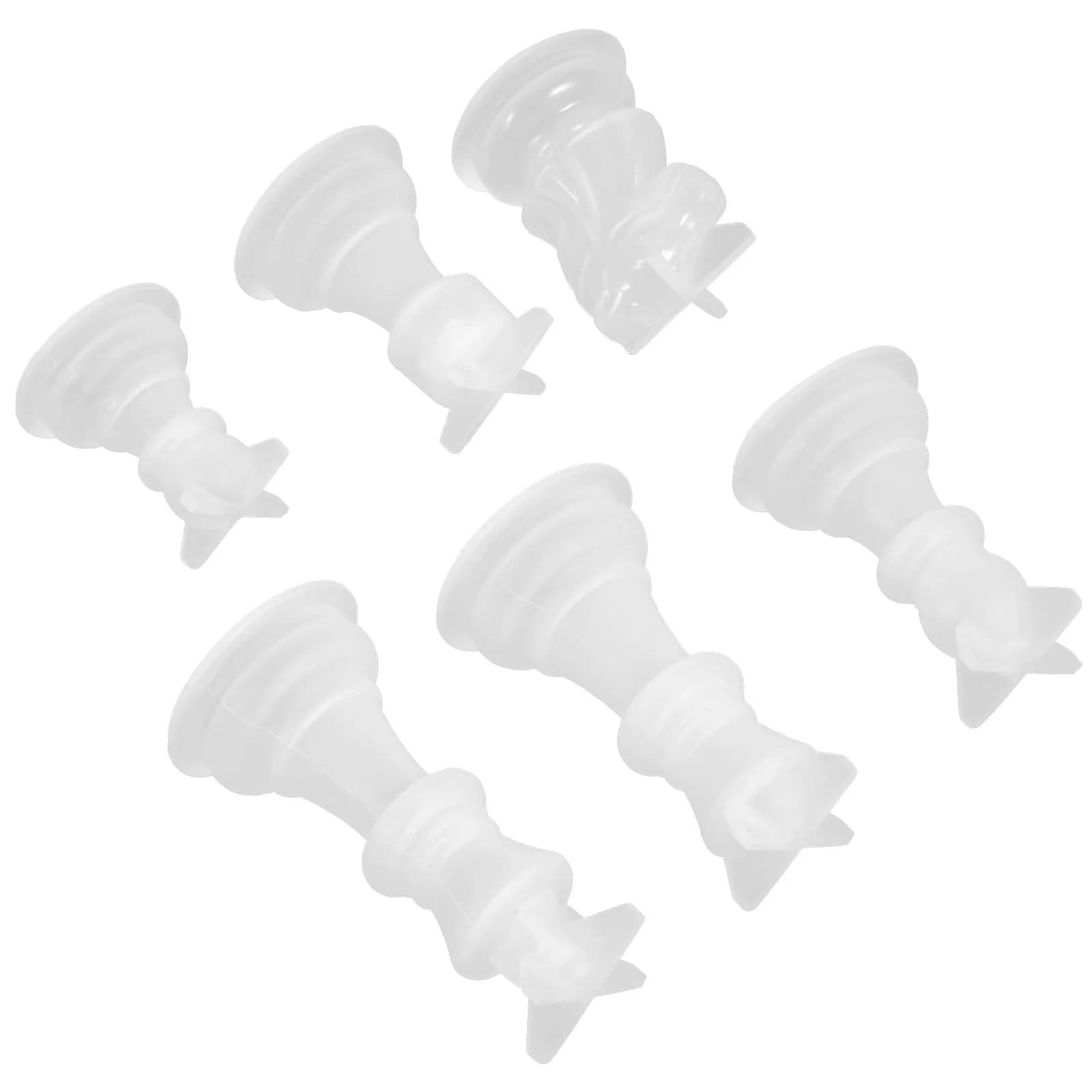 Set di 6 Stampi in Silicone a Forma di Scacchi, Creativi per Creazioni Fai-da-Te, Ornamenti Artigianali, Regali di Compleanno