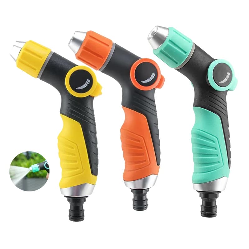 Spruzzatore Multifunzione per Irrigazione Giardino e Lavaggio Auto, Ugello Portatile ad Alta Pressione Durevole