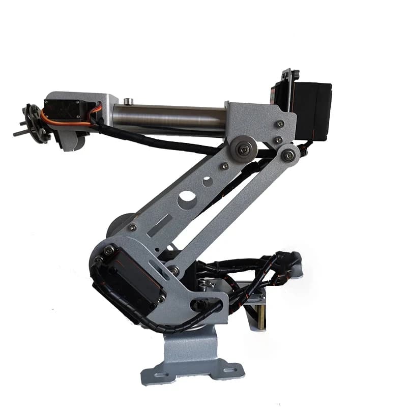 6 Dof Robotic Arm Stainless Steel High Quality Metal Mechanical Arm With Servo Claw for Arduino ESP32 Programmable Robot DIY Kit