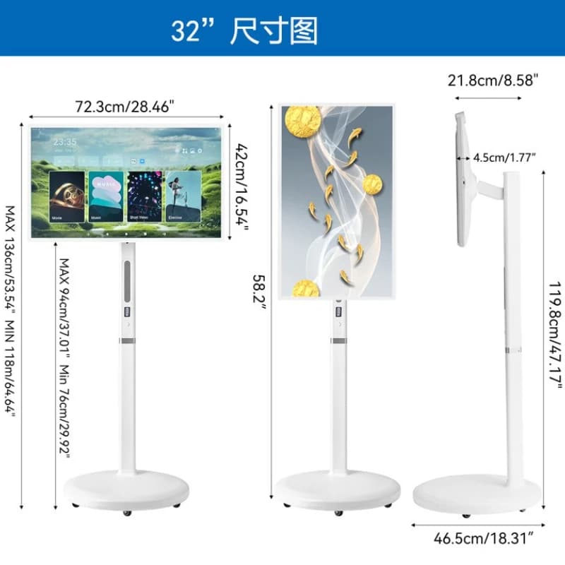 32-inch touch screen live screen projection monitor smart screen TV girlfriend all-in-one machine