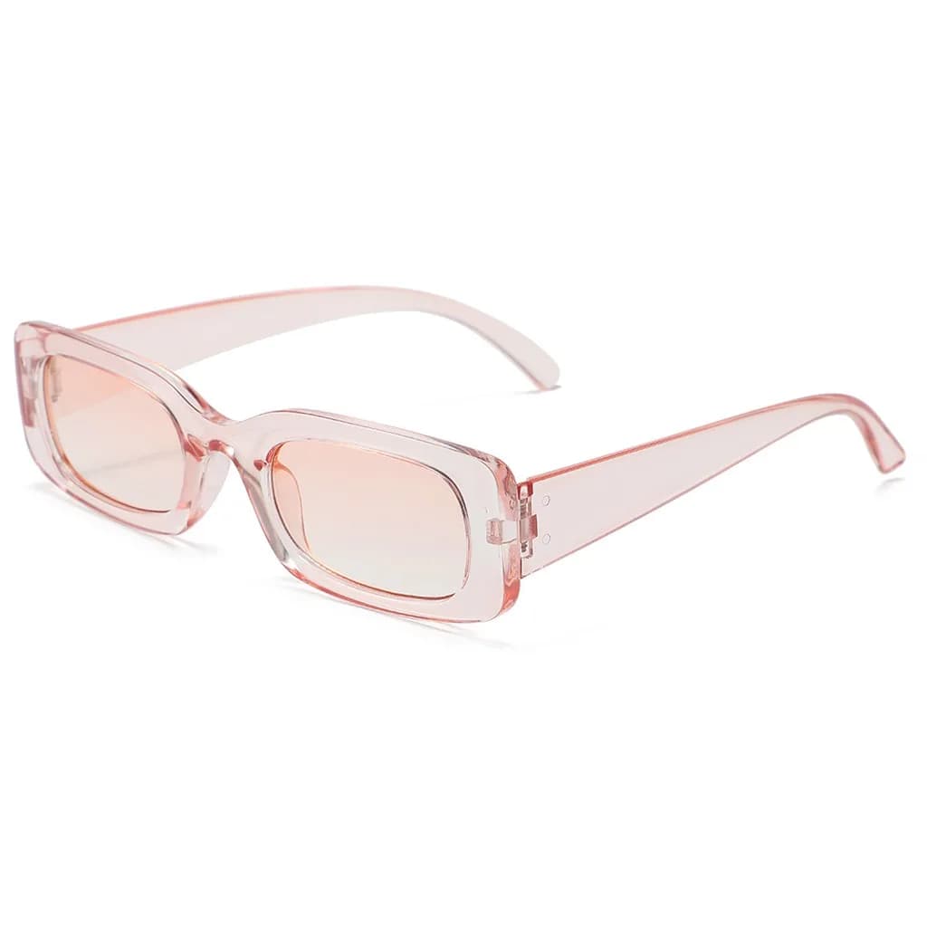 Occhiali da sole unisex alla moda, rettangolari, con montatura completa, occhiali da sole UV400, occhiali da sole versatili in materiale PC per il tempo libero