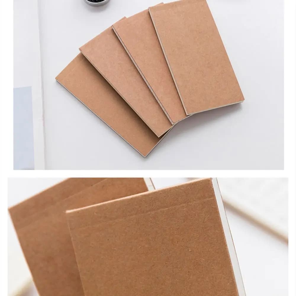 Quaderno Minimalista Strappabile in Carta Kraft per Appunti e Memo - Blocco Note per Planner