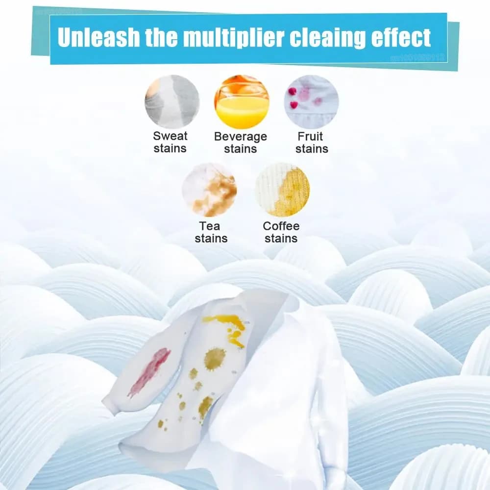 30/60/90/120pcs Portable Laundry Tablets Cleaning clothes Laundry Paper Concentrated Washing Powder Detergent Washing Machines