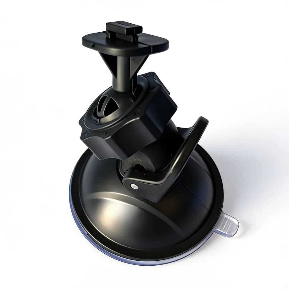 QXNY 360° Rotating Suction Cup Mount for Action Camera, Car DVR on Windshield - Secure Holder Bracket for Driving Recording...