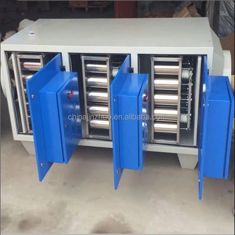Purificatore di Fumi al Plasma per Cucine Commerciali, Ventilazione Interna, Depuratore d'Aria con Efficienza del 99,9%, Scrubber per Fumo, Gas e Olio, Potenza 2,5kW