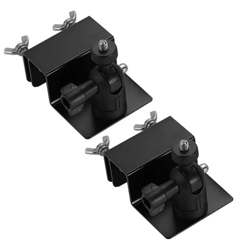 WORTHOWN-2-Pack Adjustable Gutter Mounts For Solar Panels & Security Cameras Solar Panel Gutter Mount