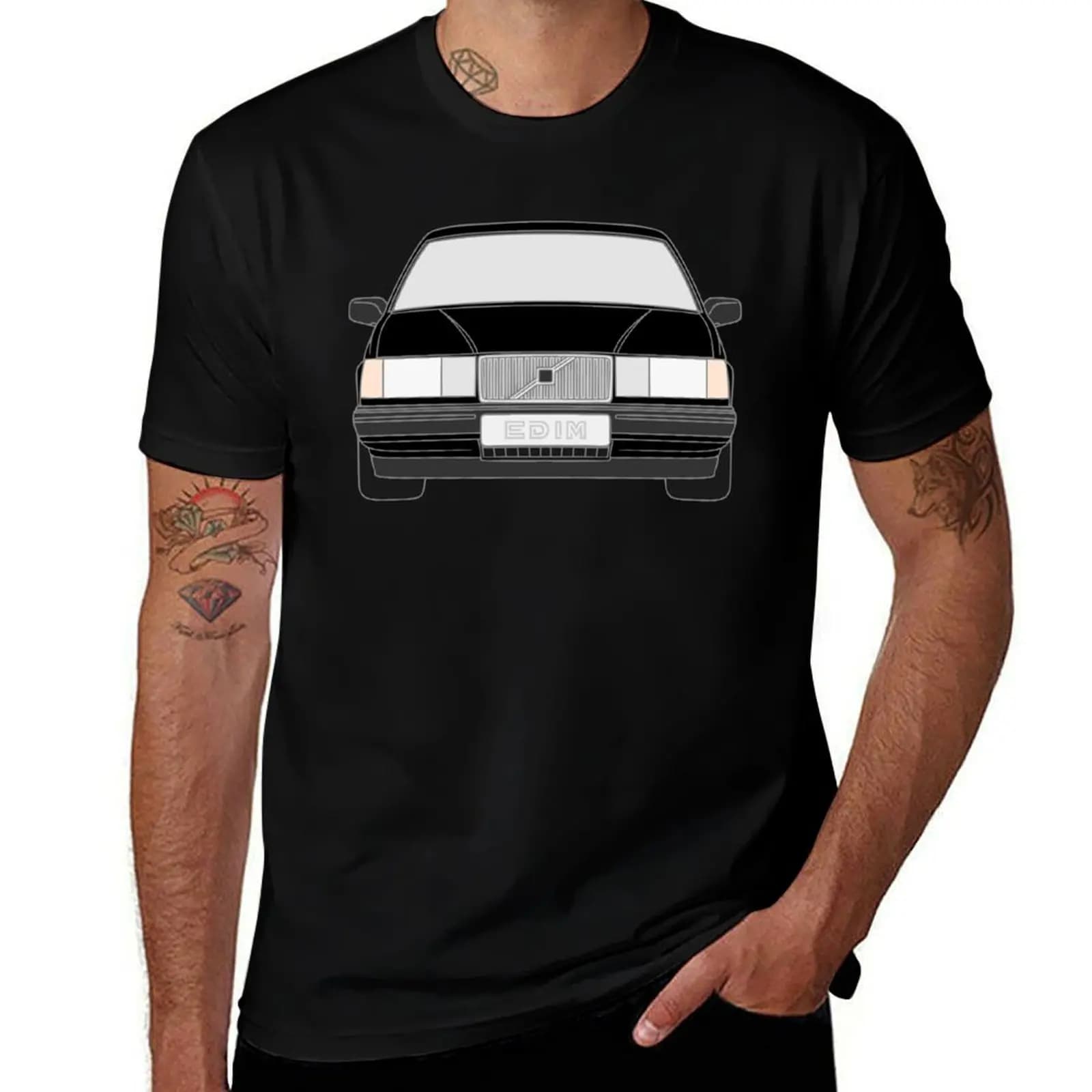 940 Turbo USA cascata colore nero migliore T-shirt uomo maglietta magliette cotone 100% cotone magliette uomo 100% T-shirt