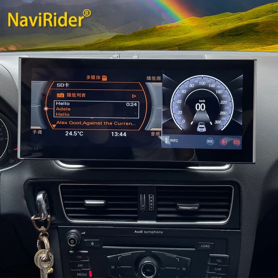 12.3 pollici 8Core Android 13 sistema autoradio Stereo per Audi Q5 2009-2016 WIFI 4G 256GB Carplay BT Touch Screen ricevitore GPS Navi