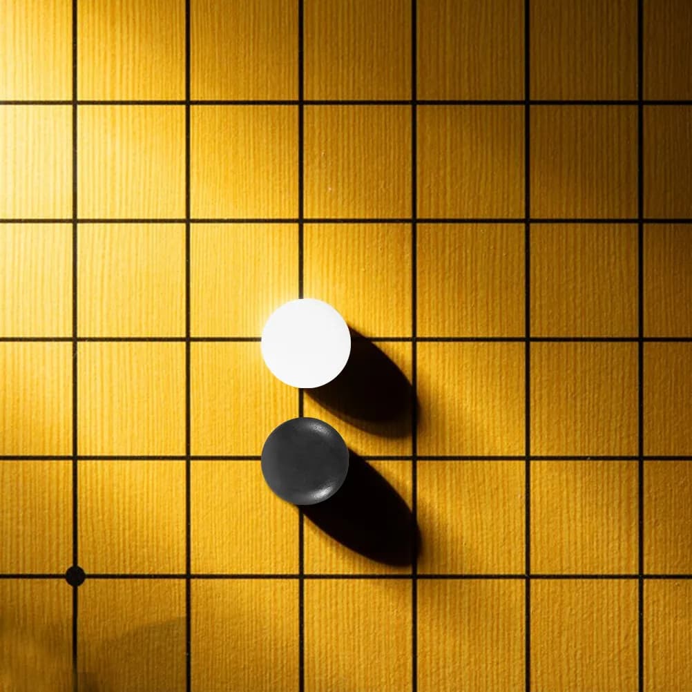 Set di 100 Pezzi per Go in Resina, Robusti Pezzi da Gioco per Giochi da Tavolo, Set Regalo Educativo, Pezzi per Scacchi e Go