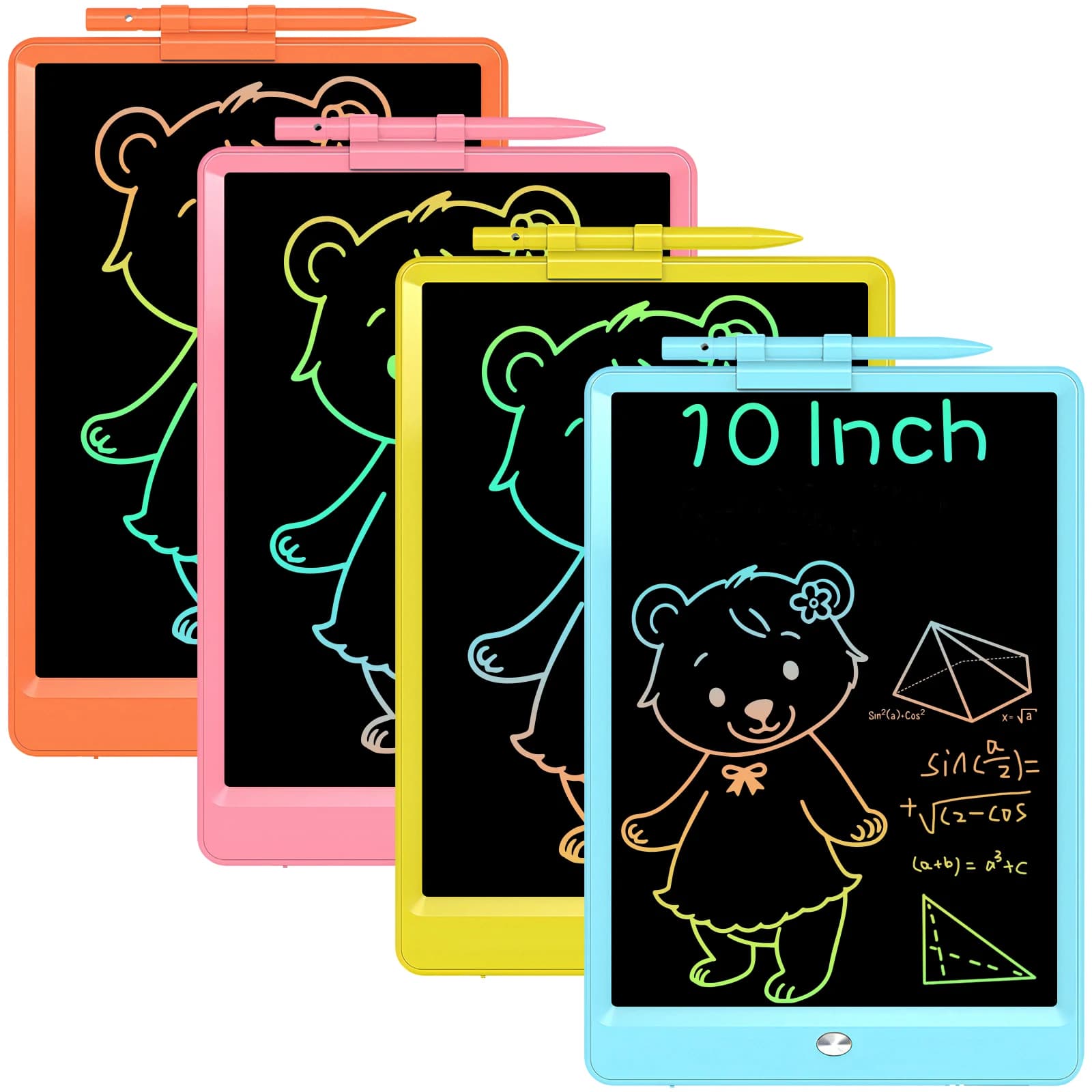Tavoletta da scrittura LCD da 10 pollici Tavoletta da disegno digitale Tavoletta da scrittura elettronica portatile Doodle Board, giocattolo educativo e didattico