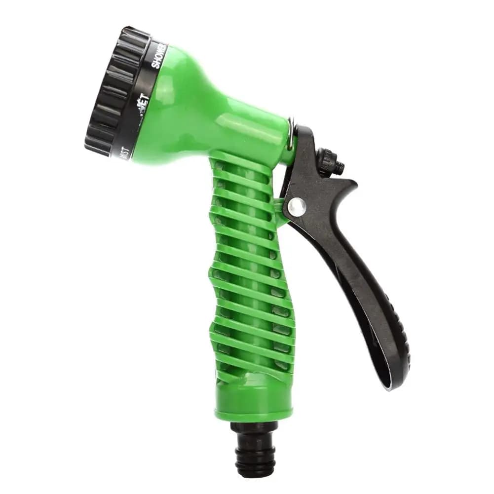 Adjustable Watering Gun Garden Hose Nozzle Lawn Car Washer Sprayer (Green)