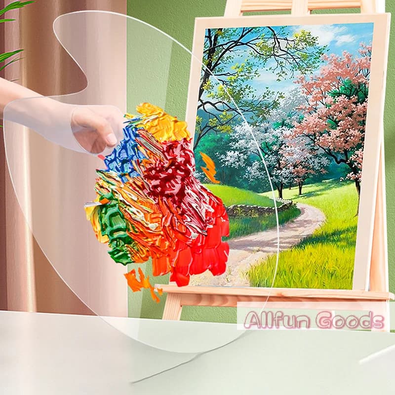 [TG835]1Pcs Transparent Palette Acrylic Palette Fine Arts Oil Painting Palette Gouache Acrylic Painting Palette