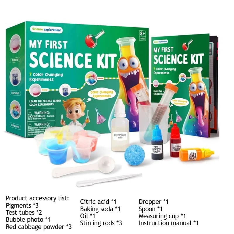 Kit per la creazione di melma Giocattolo per esperimenti scientifici per bambini Colla in schiuma Slime Esperimento scientifico di melma fatto a mano fai-da-te