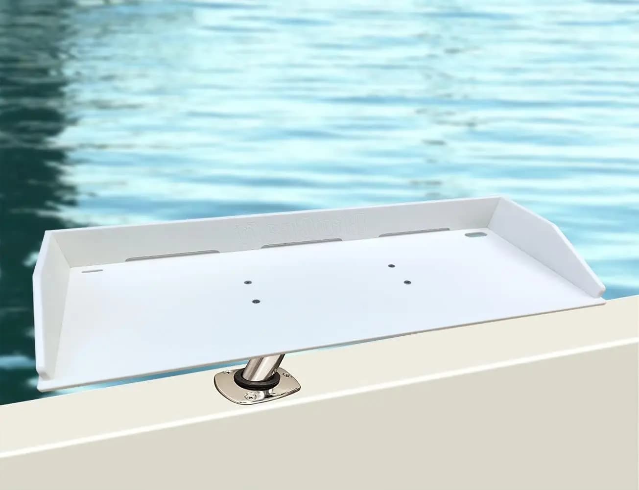 Rod Holder Mount Boat Cutting Board, Multi-purpose Marine Fillet & Bait Prep Table for Boat Fishing Use